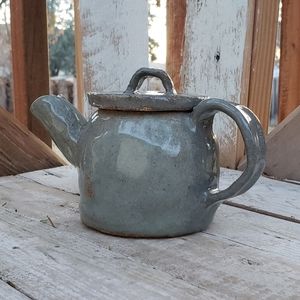 Hand built ceramic tea pot - vintage
